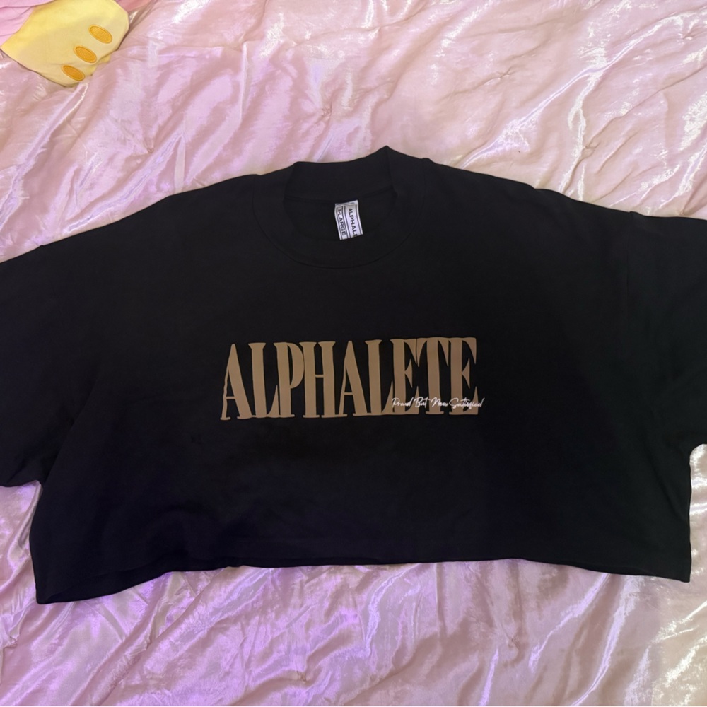 Alphalete black Crew Neck Tee